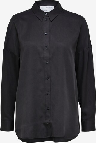 SELECTED FEMME Blus 'SANNI' i svart: framsida