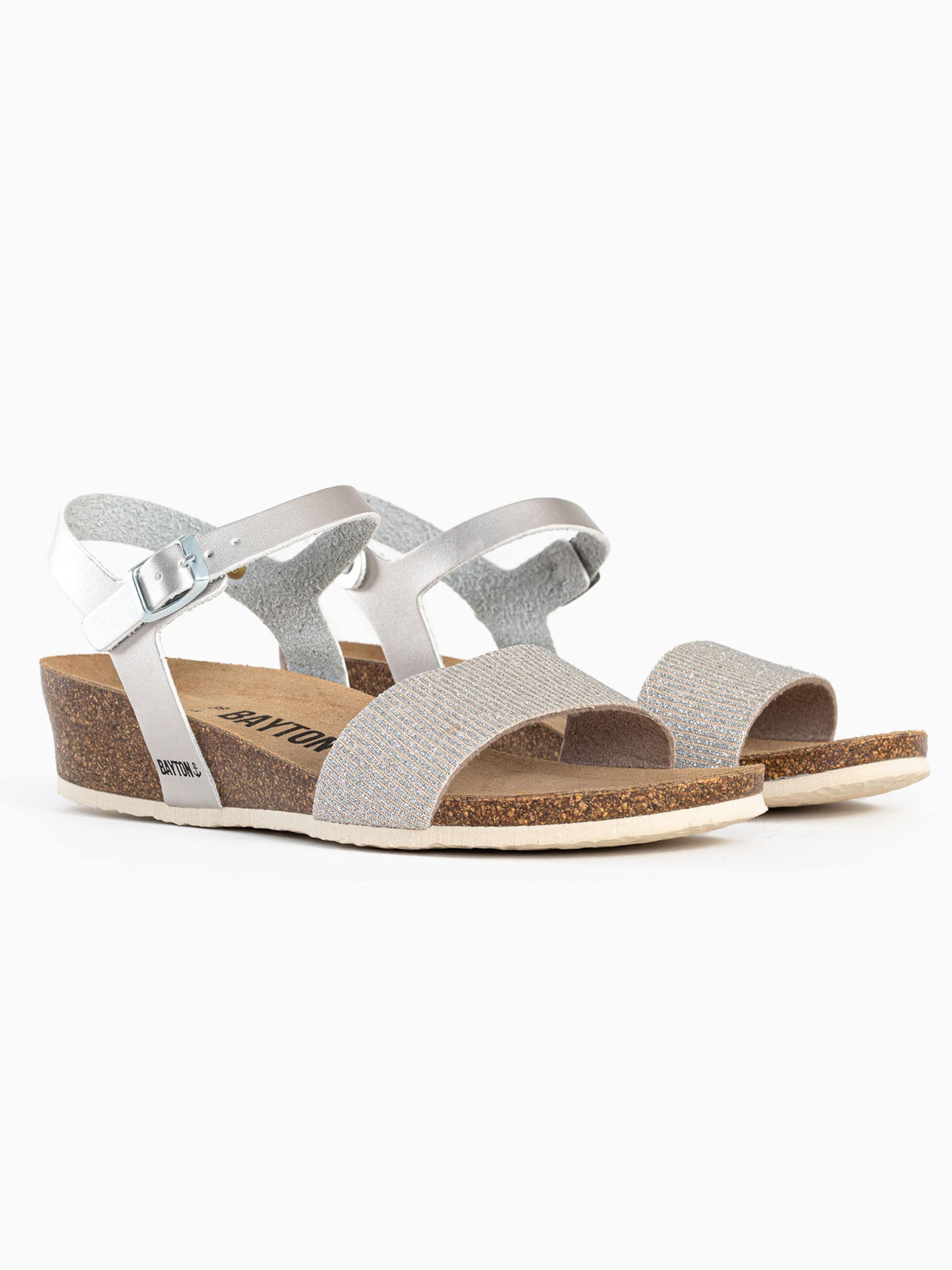Sandale 'LEGANES' de la Bayton pe argintiu