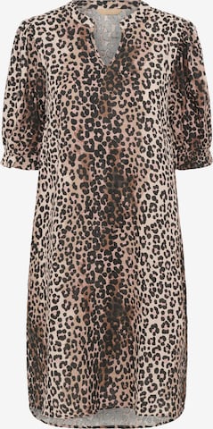 CULTURE Jurk in Bruin: voorkant