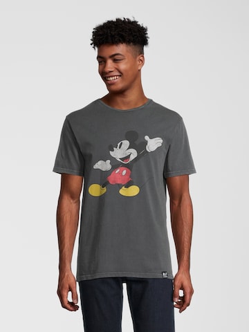 Recovered Shirt 'Mickey Mouse' in Grijs: voorkant