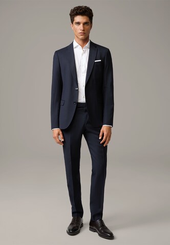 STRELLSON Slimfit Anzug 'Caleb-Madden' in Blau