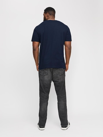 Jack & Jones Plus - Camiseta en azul