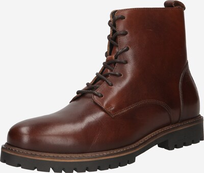 Les Deux Boots med snörning 'TROY COMBAT' i konjak, Produktvy