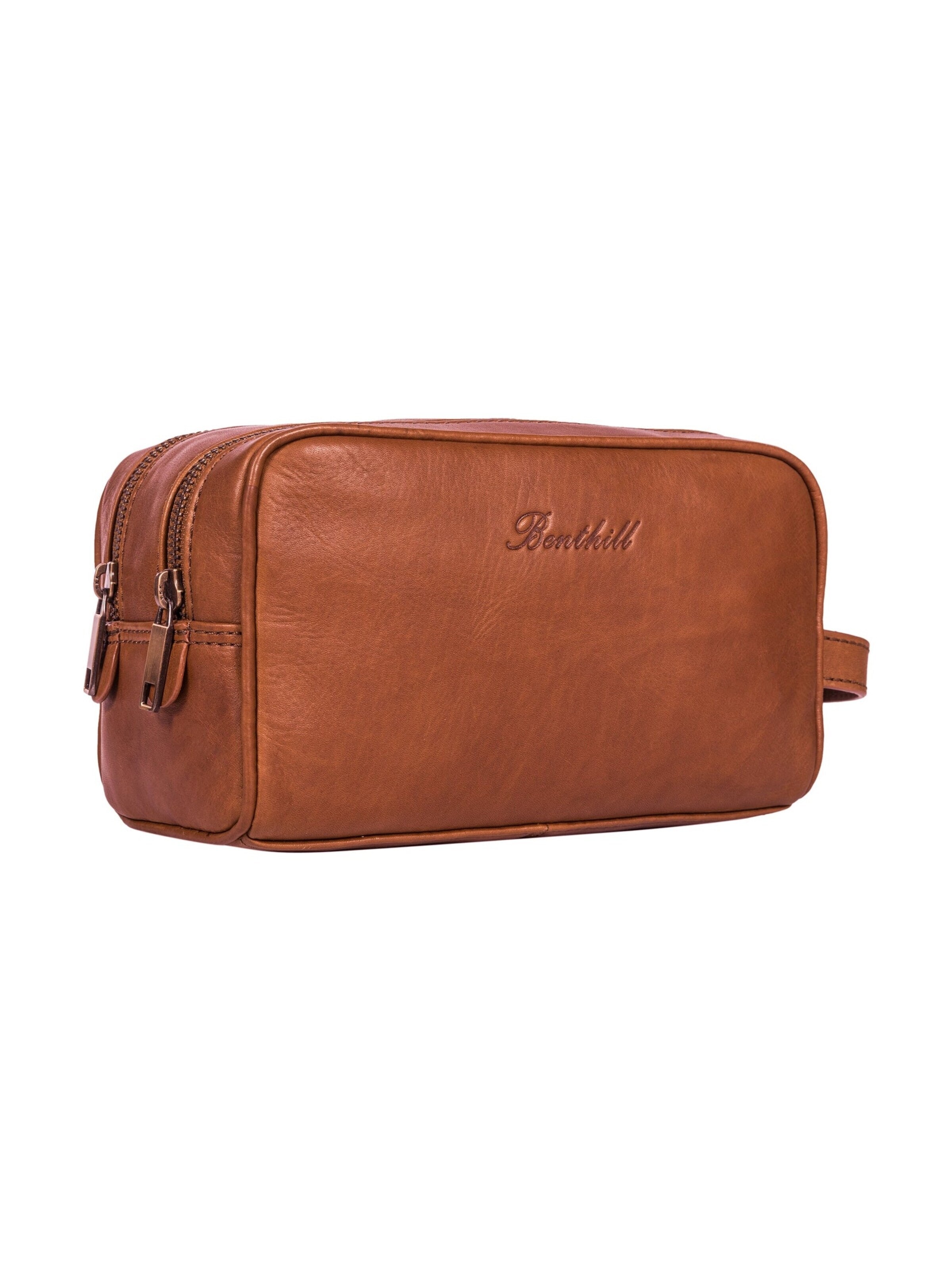 Benthill Toiletry Bag in Brown