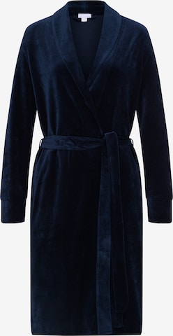 Hanro Dressing Gown ' Favourites ' in Blue: front
