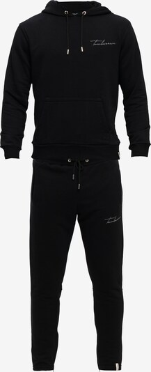 Tom Barron Jogginganzug mit Hoodie in schwarz, Produktansicht