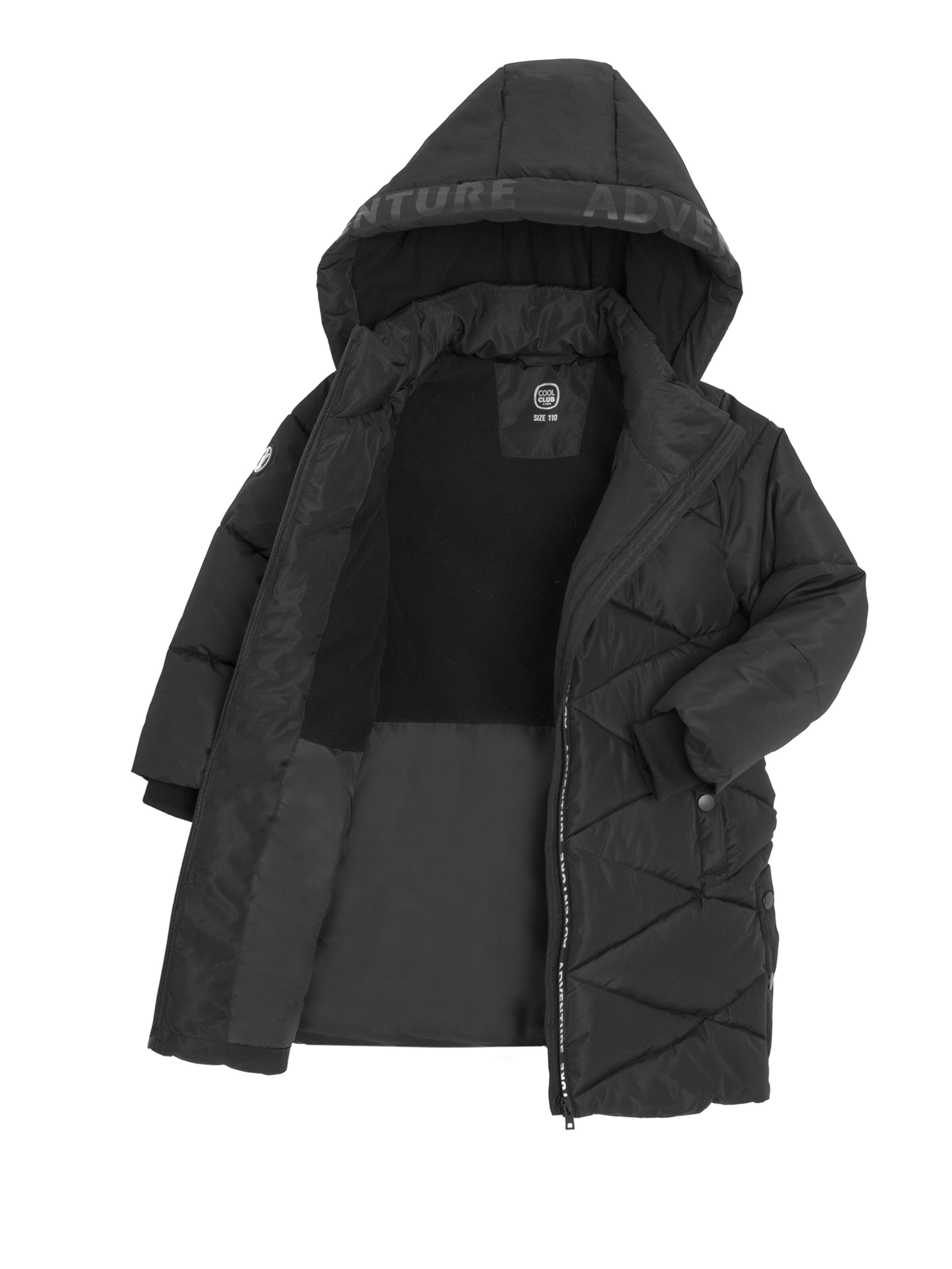 Cool Club Пальто в Черный: спереди