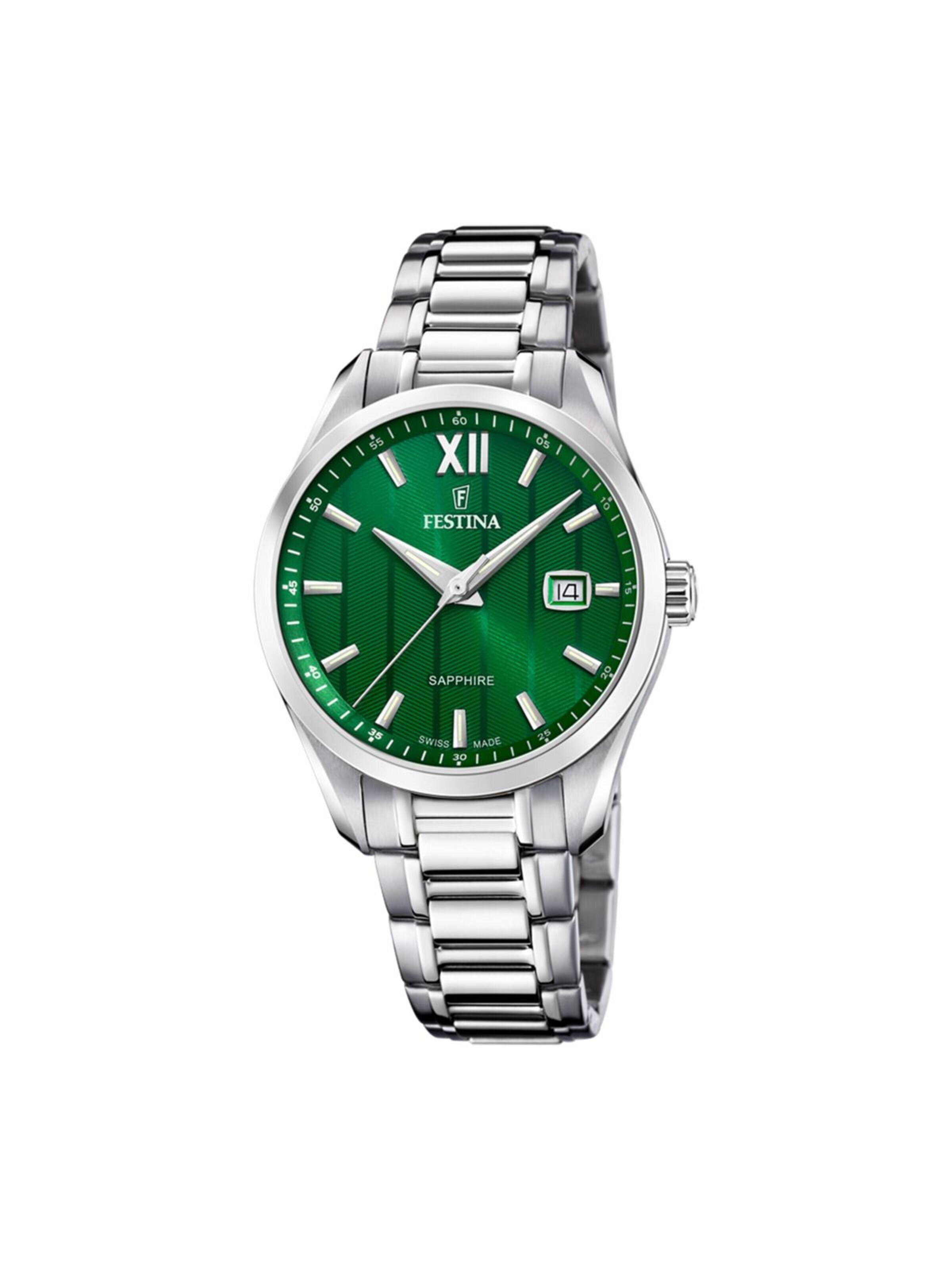 Montre à affichage analogique FESTINA en vert : devant