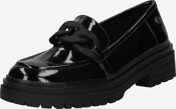 Xti Slip-ons in Black: front