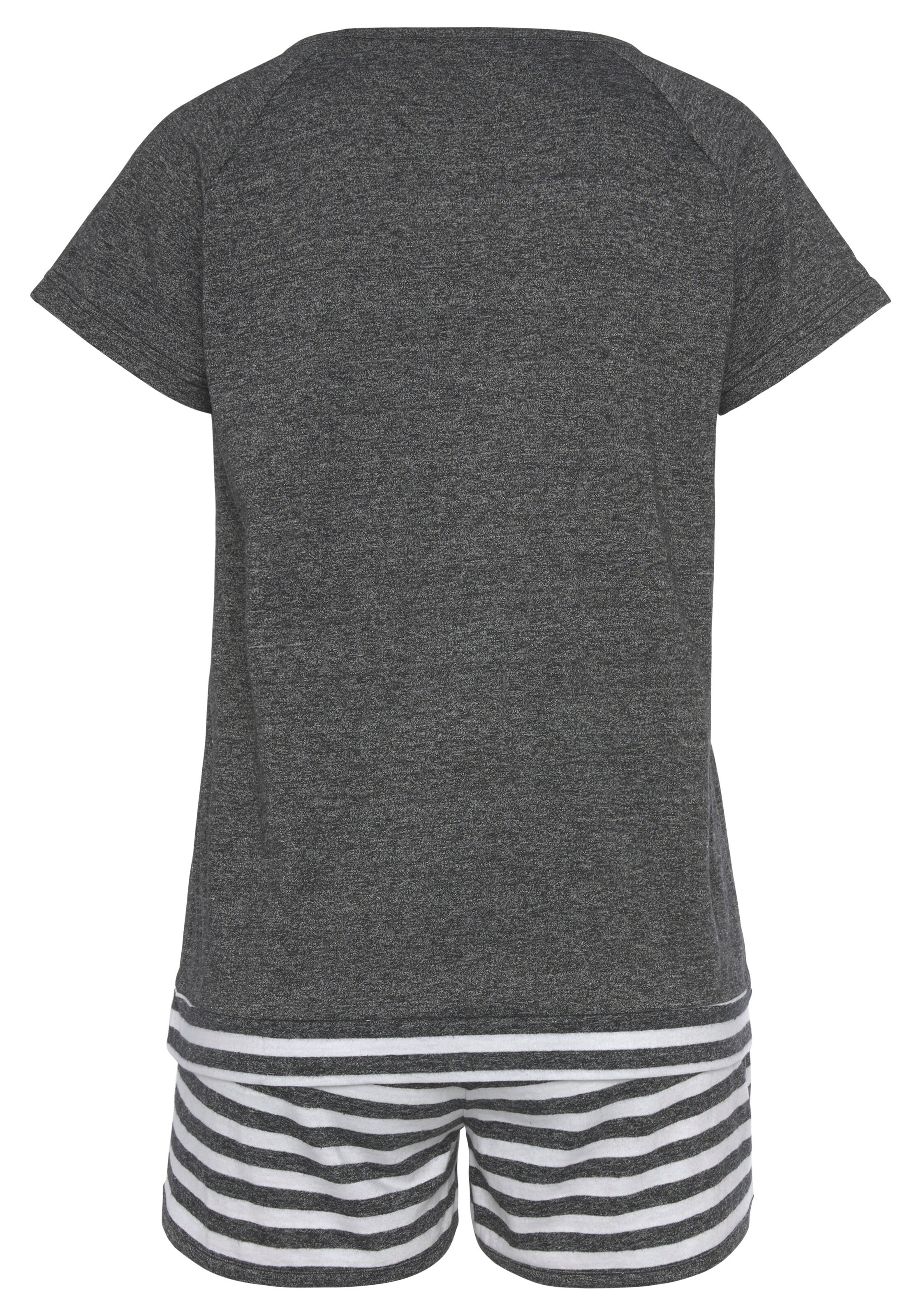 VIVANCE Short Pajama Set 'Dreams' in Grey