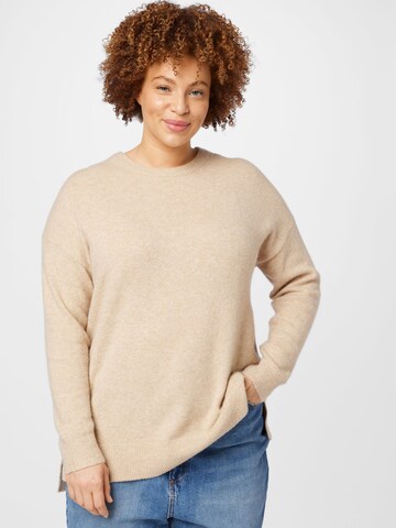 Pullover di Esprit Curves in beige: frontale