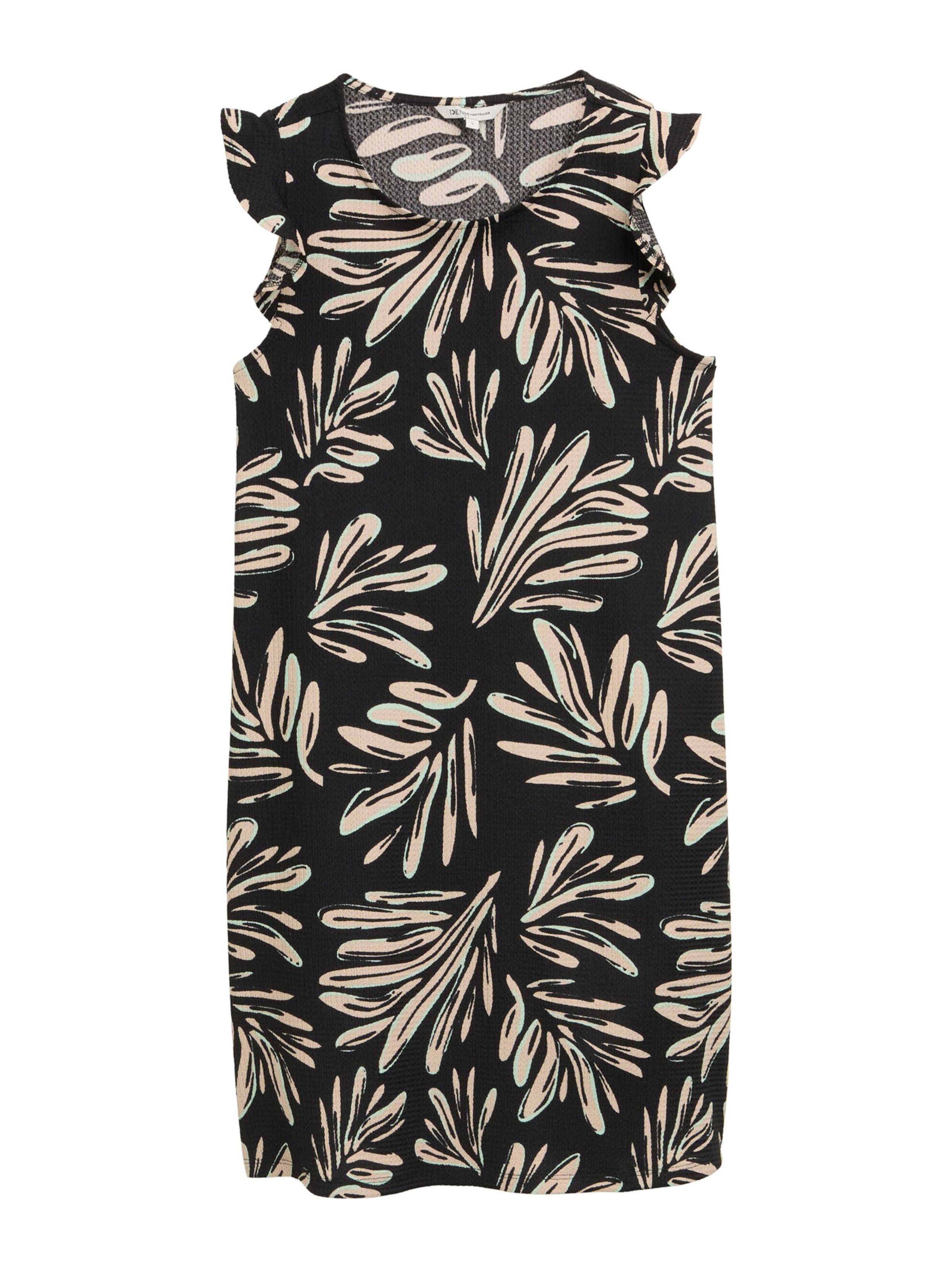 TOM TAILOR DENIM Kjole i sort: forside