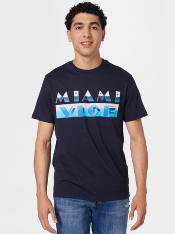 T-Shirt 'VICE' Only & Sons en bleu : devant