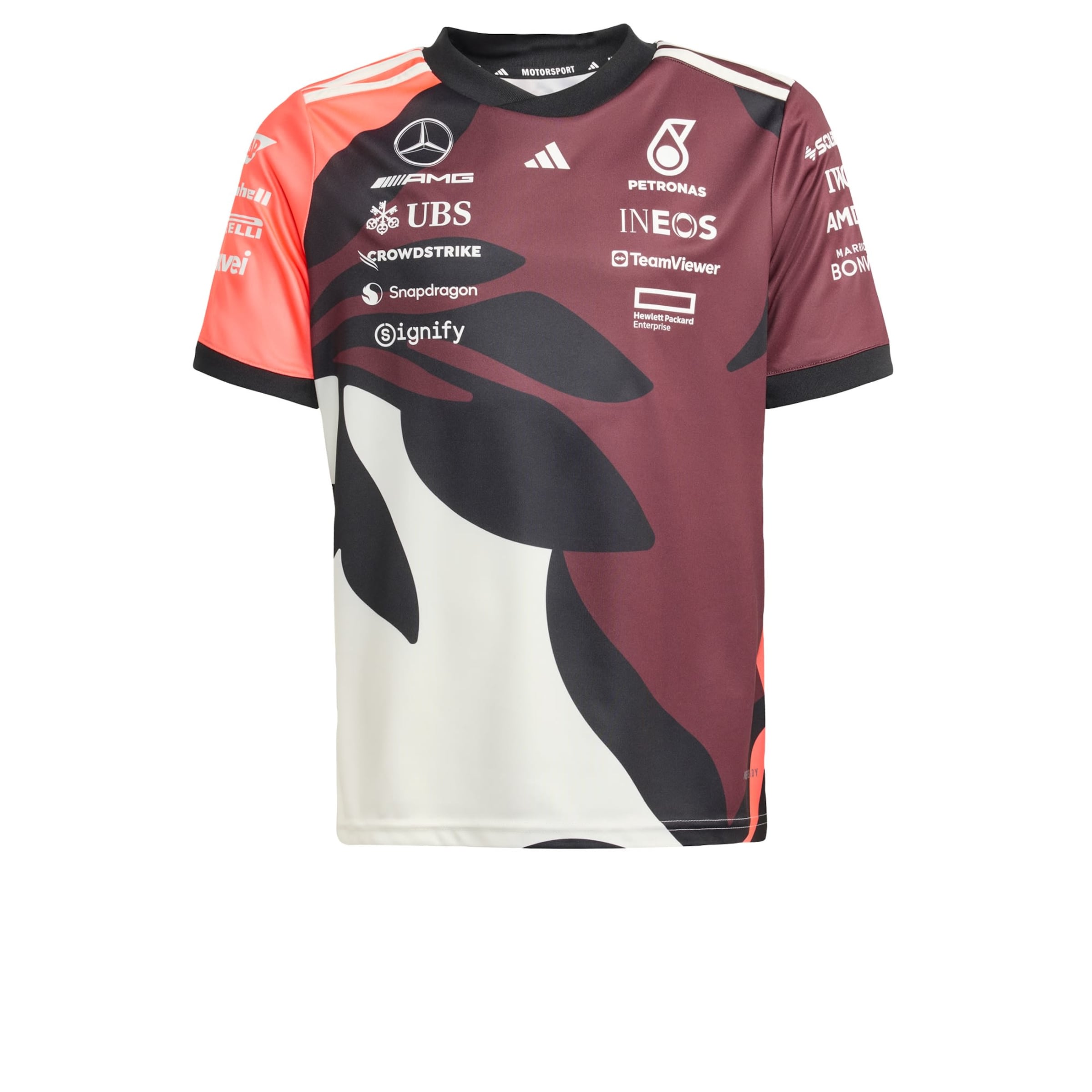 ADIDAS PERFORMANCE - Camiseta funcional 'Mercedes - AMG Petronas Formula One Team' en rojo: frente