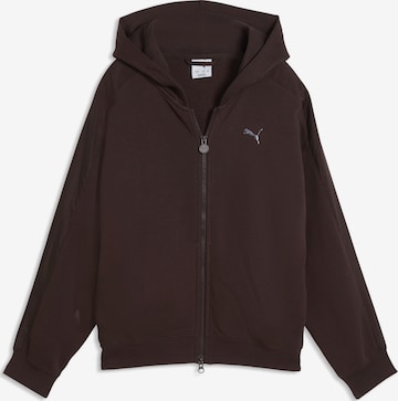 PUMA Sweatvest 'T7' in Bruin: voorkant