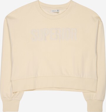NAME IT Sweatshirt 'ONORTHERN' i beige: forside