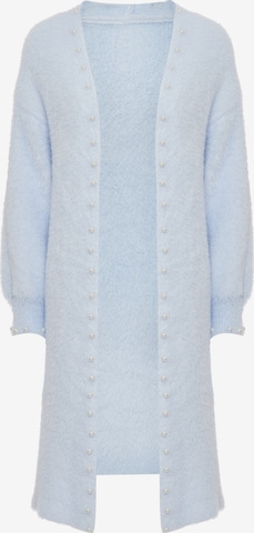 NALLY Knit Cardigan in Blue: front