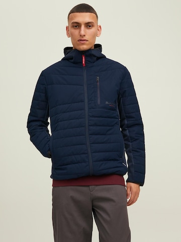 JACK & JONES Tussenjas 'BERG' in Blauw: voorkant