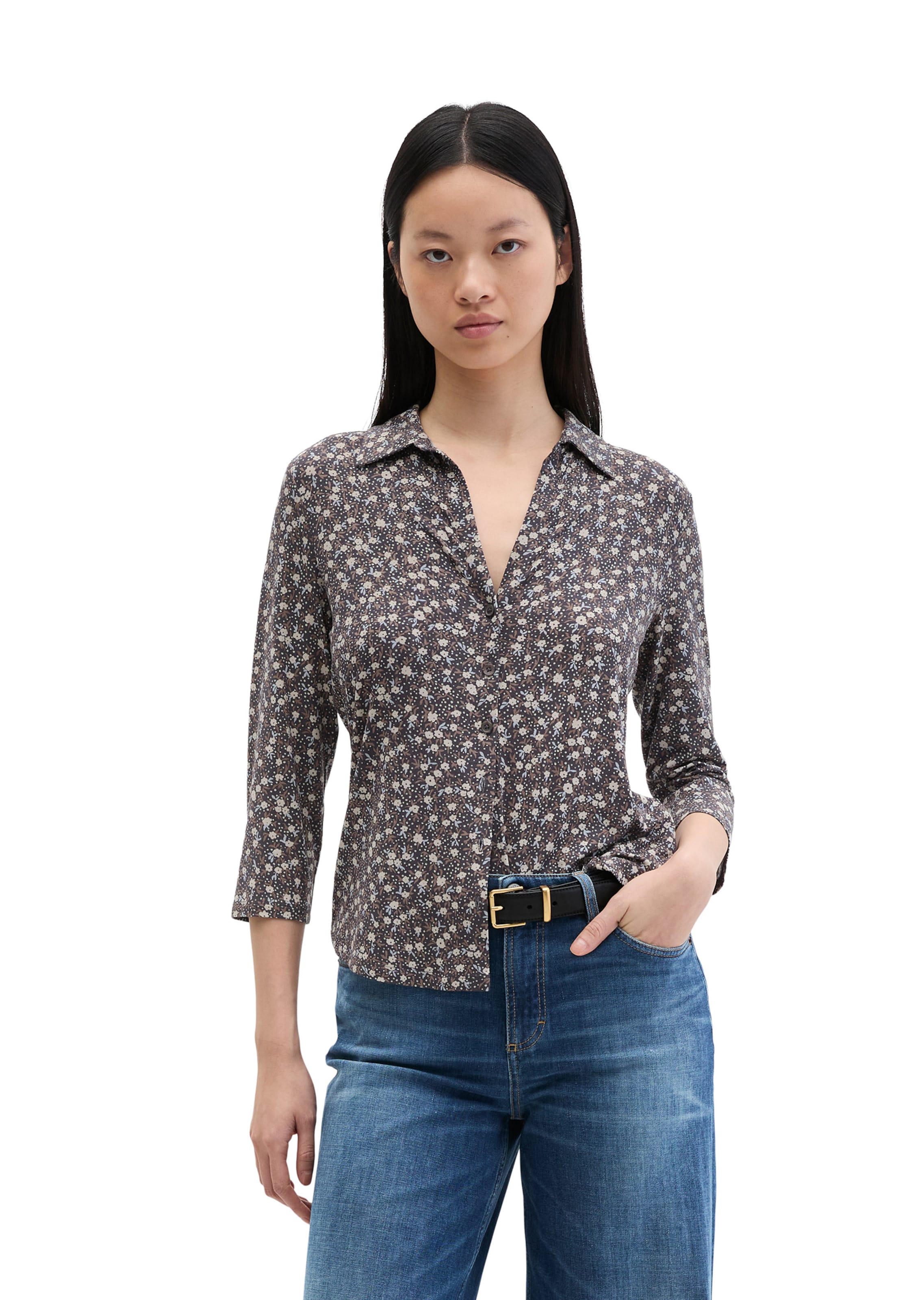 Marc O'Polo Blouse in Grey: front