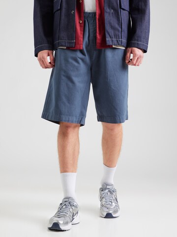 TOPMAN Normální Kalhoty – modrá: přední strana