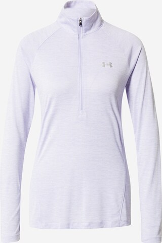 T-shirt fonctionnel UNDER ARMOUR en violet : devant