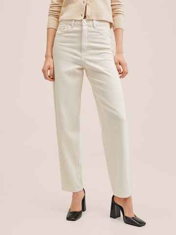 MANGO Regular Jeans 'Janet' in White: front