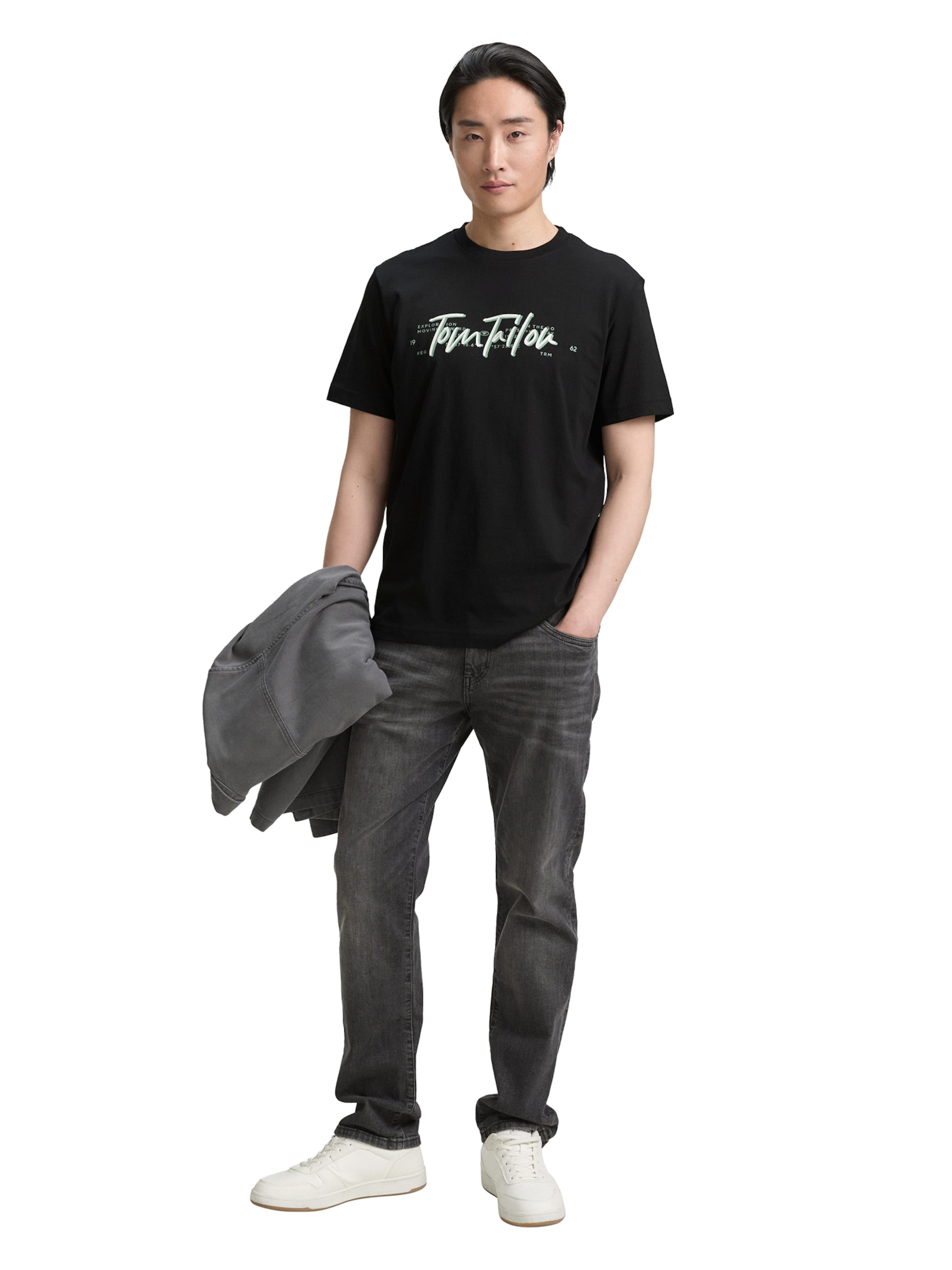 TOM TAILOR T-Shirt in Schwarz