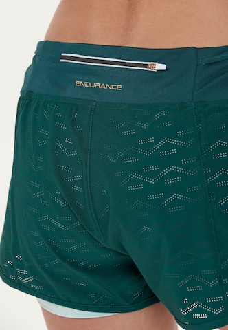 ENDURANCE Regular Workout Pants 'Merier' in Green