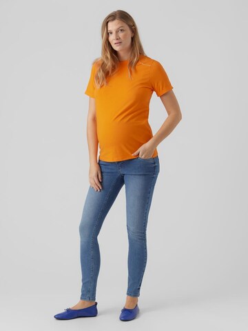 MAMALICIOUS Koszulka 'NEWEVA' w kolorze pomarańczowy