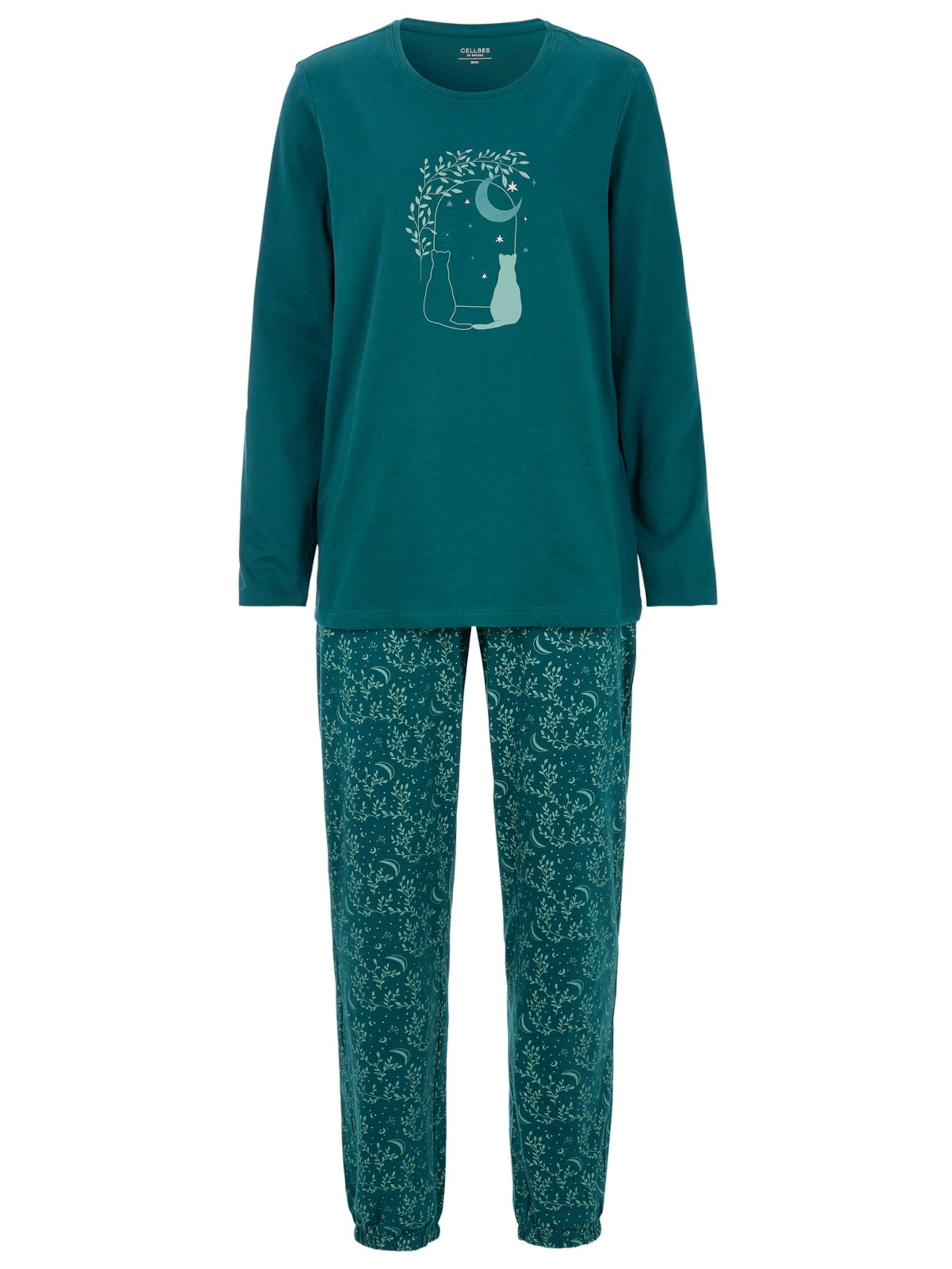 Pyjama Cellbes of Sweden en vert : devant