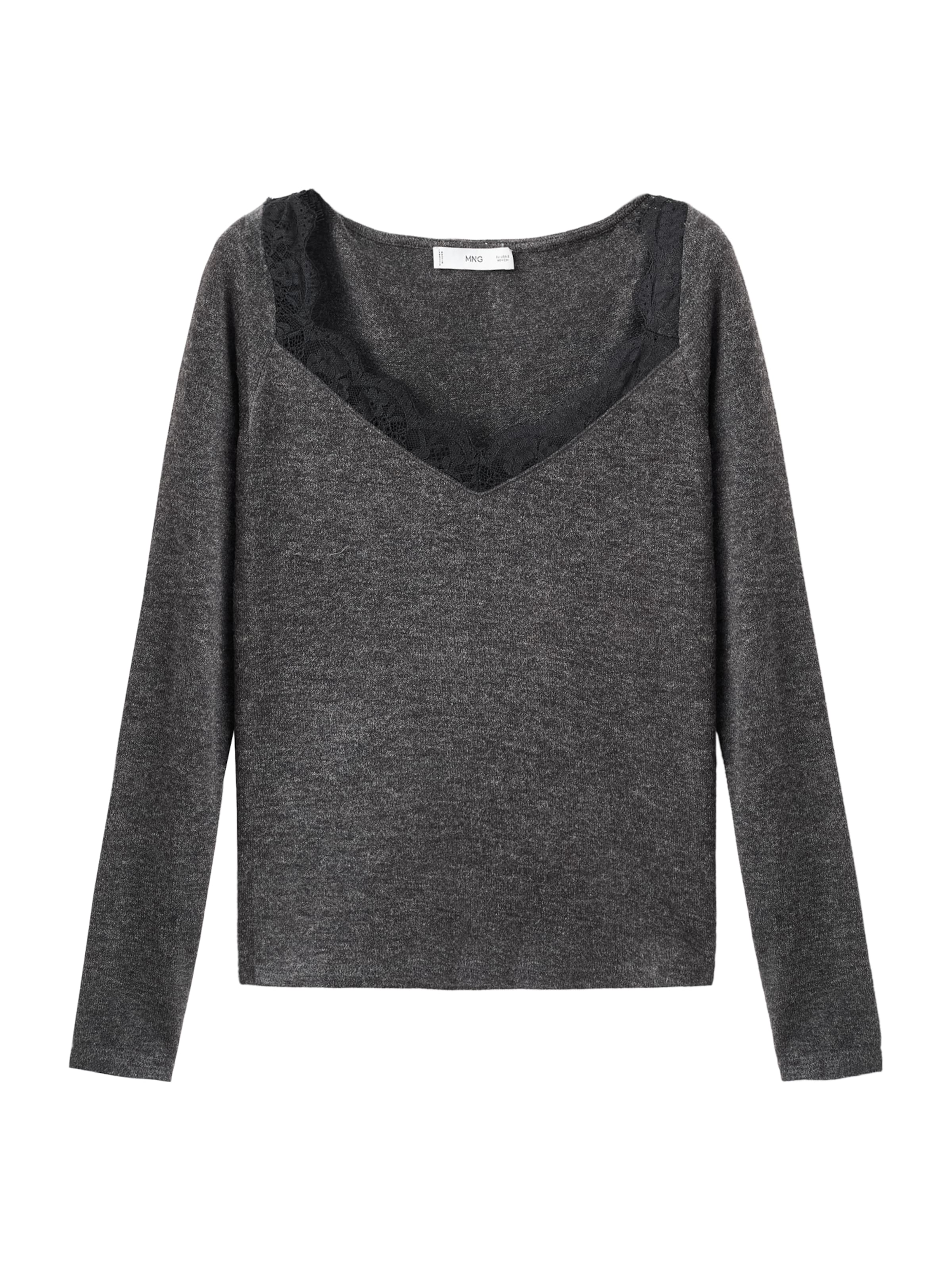 Maglietta 'VERONI' di MANGO in grigio: frontale