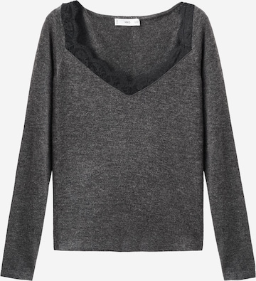 Tricou 'VERONI' de la MANGO pe gri: față