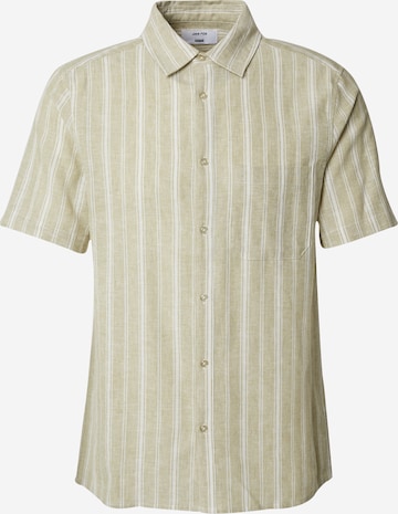 Coupe regular Chemise 'Ole' DAN FOX APPAREL en beige : devant