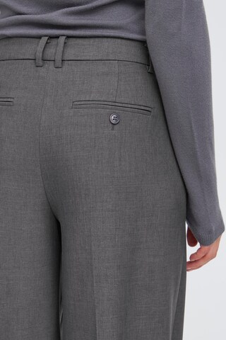 ICHI Wide Leg Bukser 'ICHIhlexi' i grå