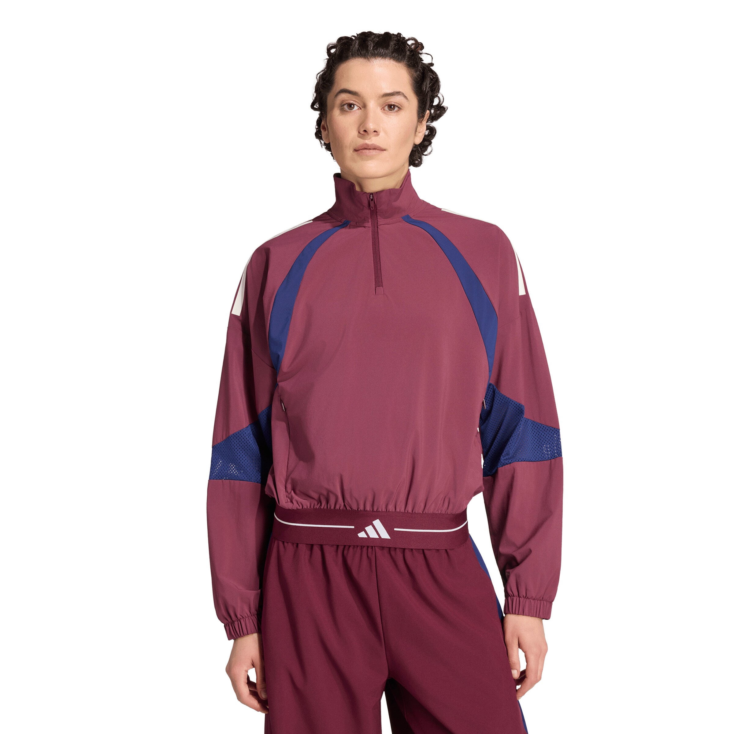 ADIDAS PERFORMANCE Sportovní bunda 'Hyperglam' – červená: přední strana