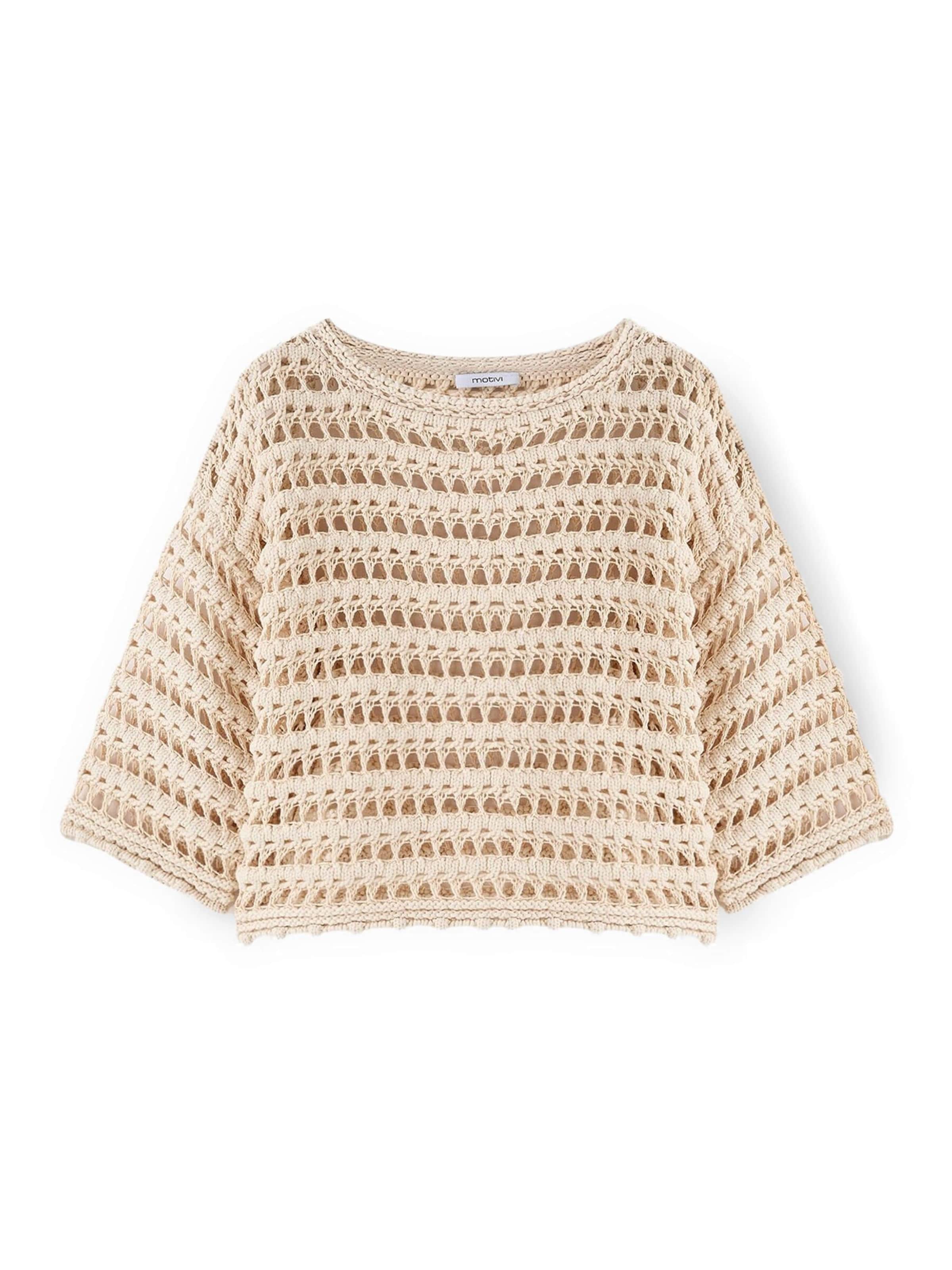 MOTIVI Trui in Beige: voorkant