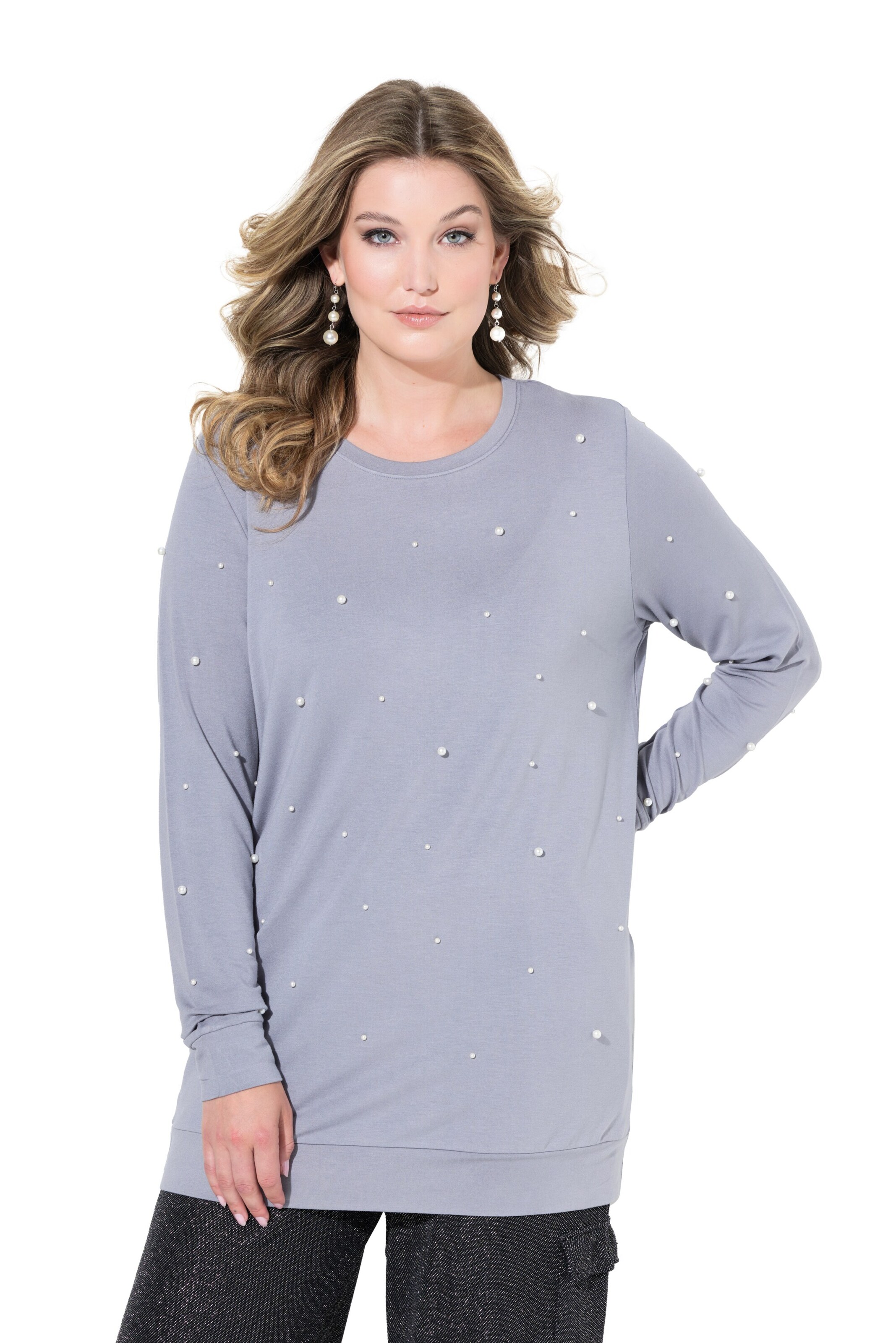 MIAMODA Sweatshirt in Grey: front