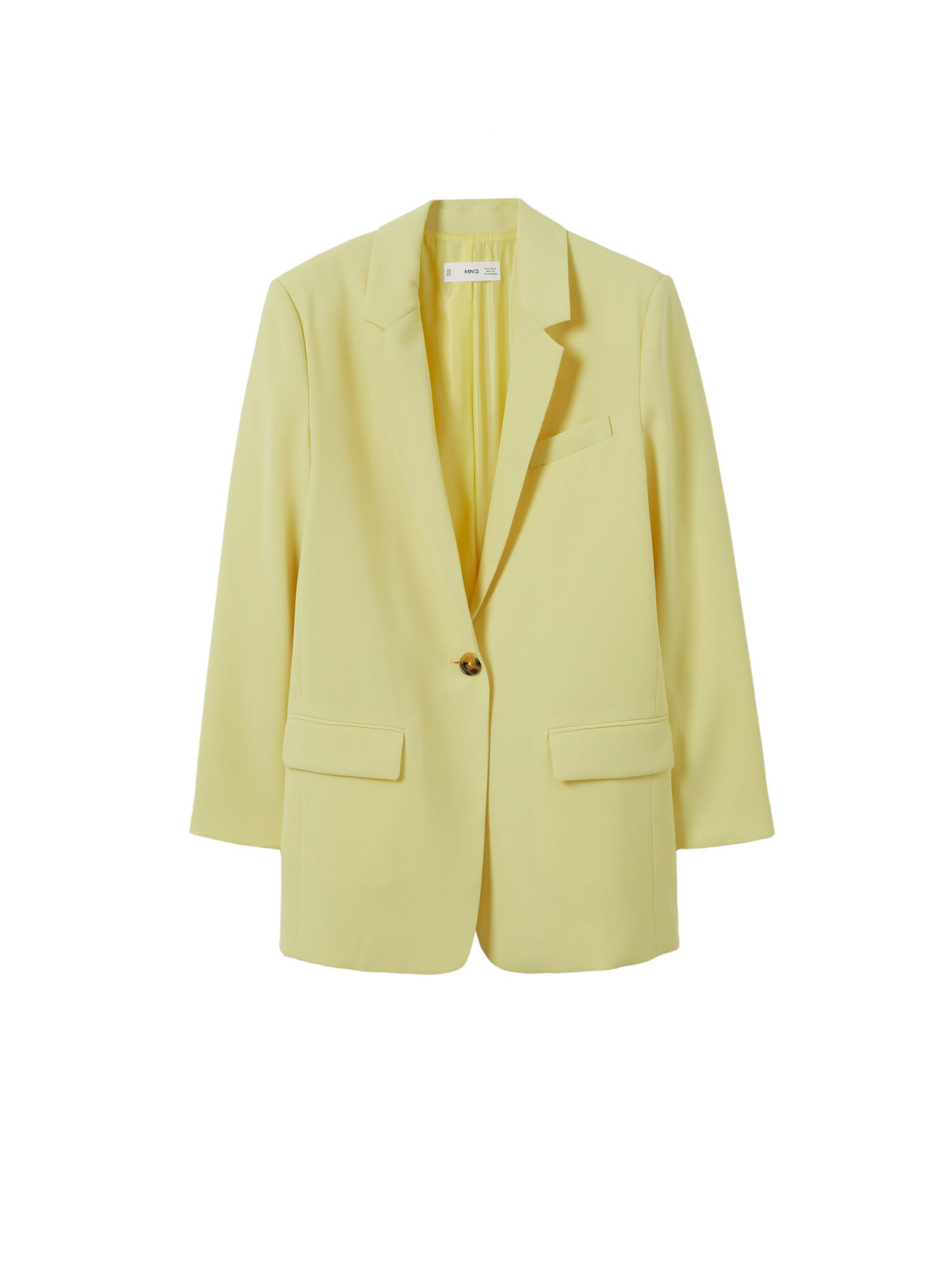 MANGO Blazer Paula in Lemon Yellow ABOUT YOU
