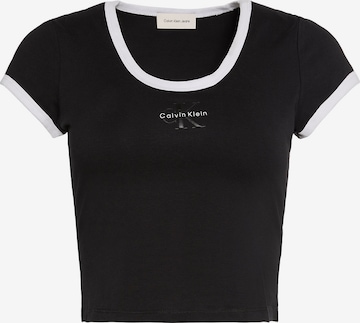 T-shirt Calvin Klein Jeans en noir : devant