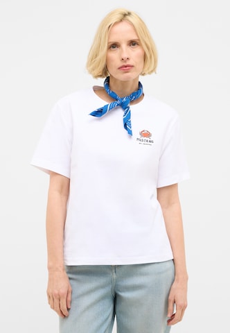 MUSTANG T-Shirt in Weiß