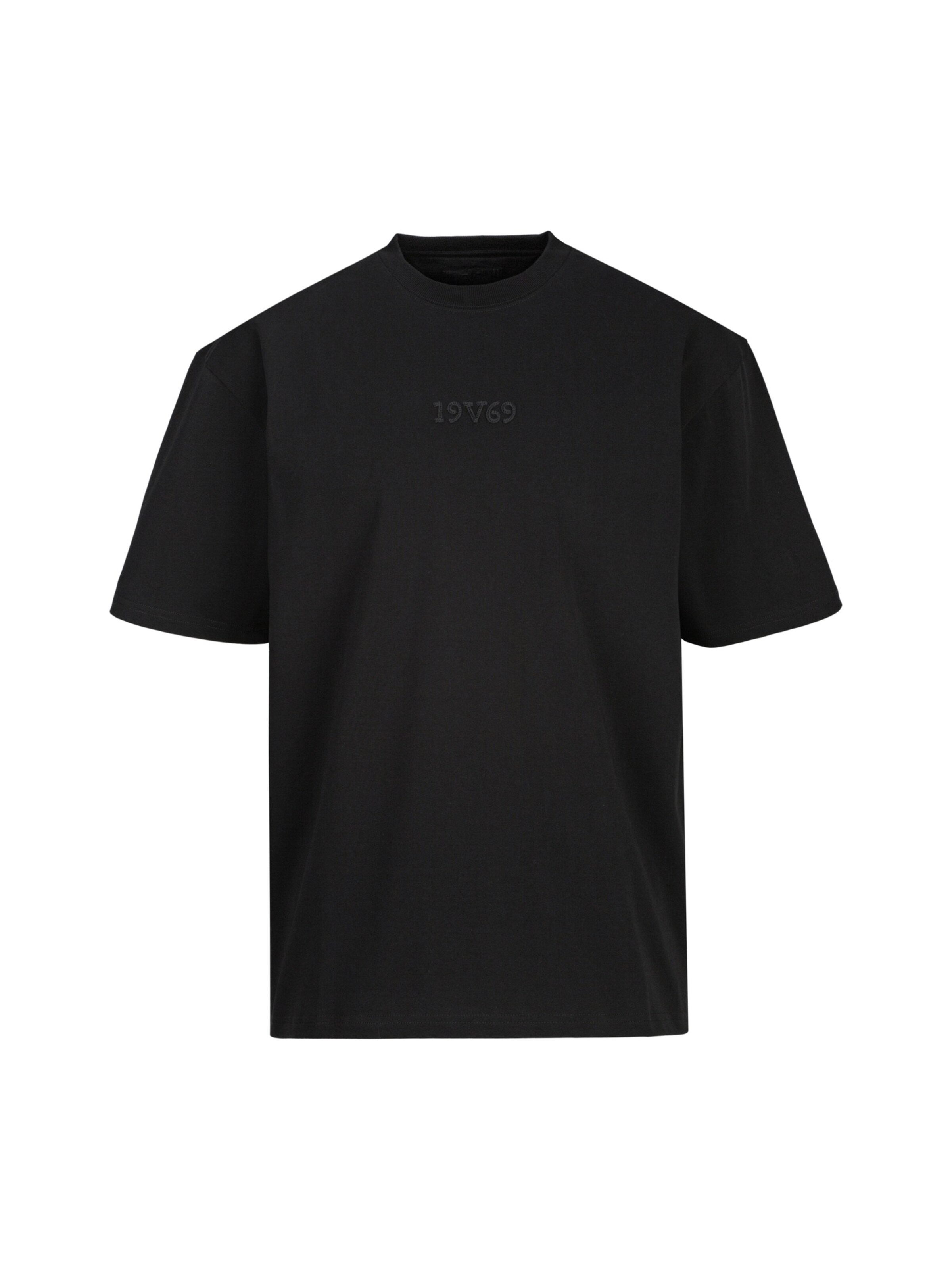 19V69 ITALIA Shirt ' Tamaro Street ' in Black: front