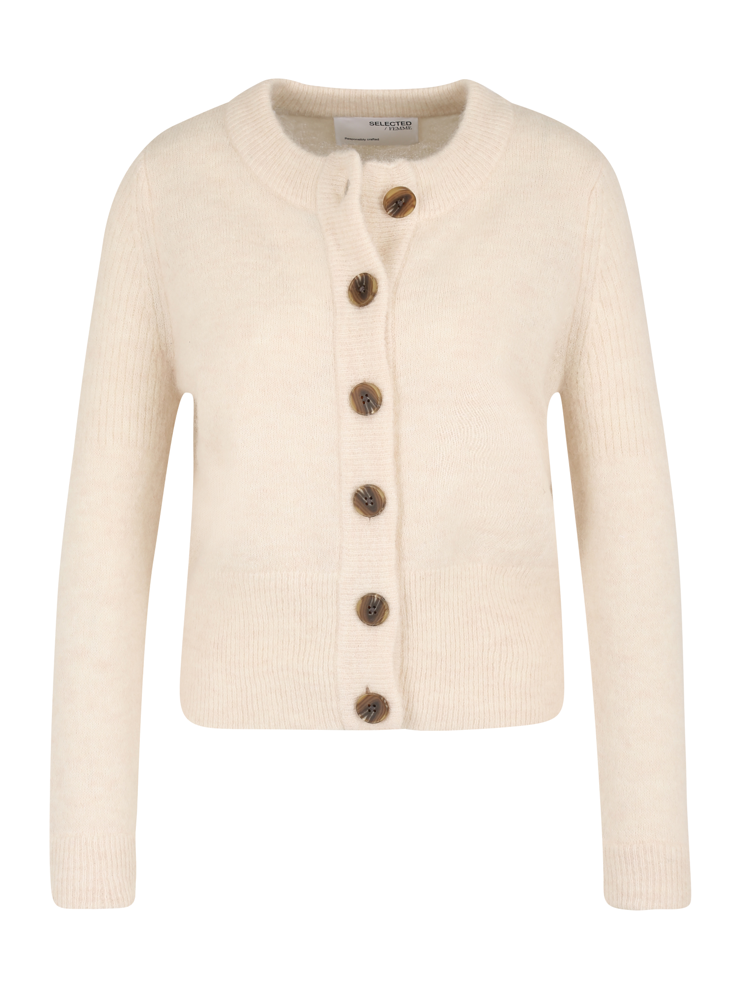 Pullover e cardigan Donna SELECTED FEMME Giacchetta Sia in Beige 