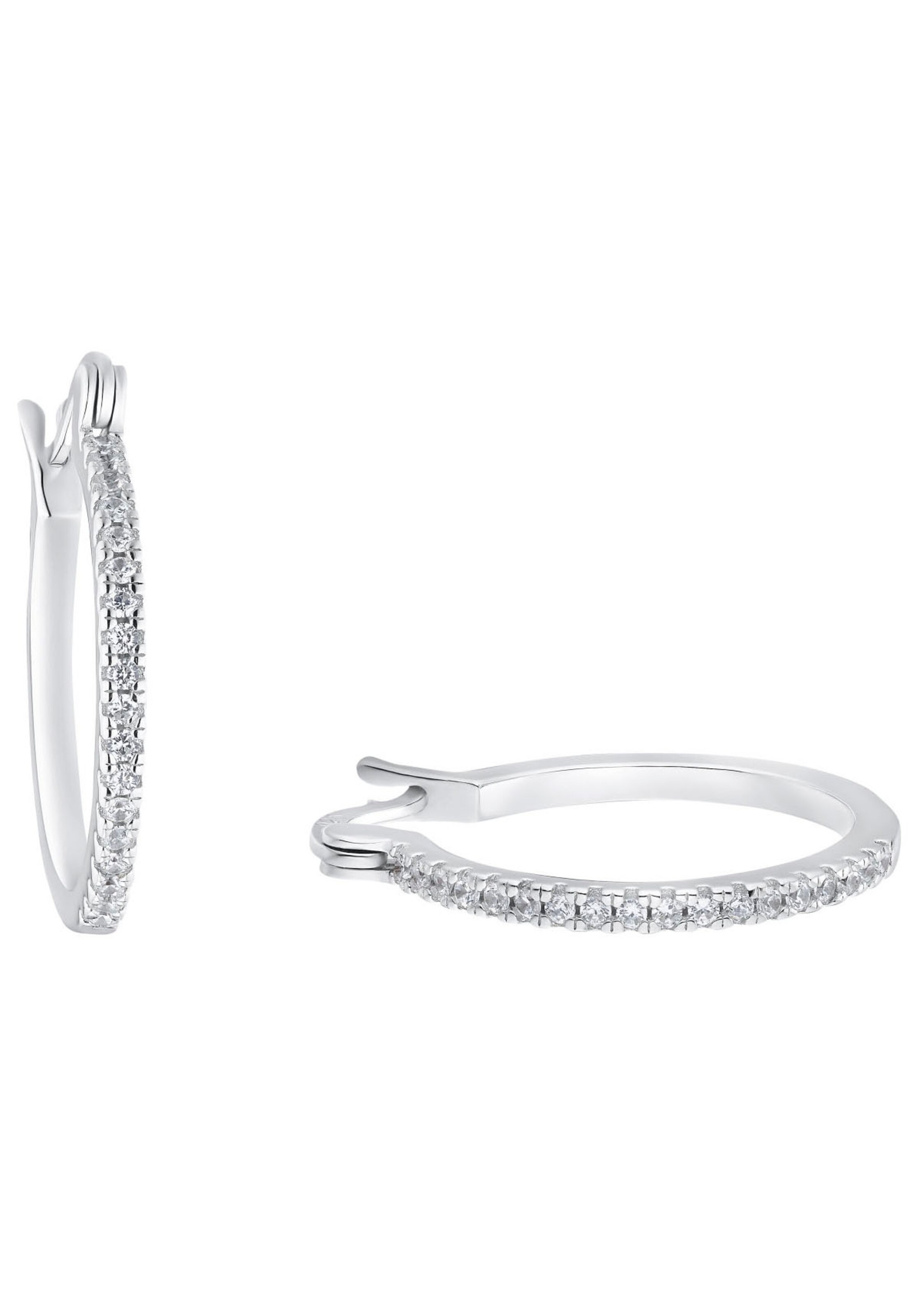 AMOR Earrings in Silver: front