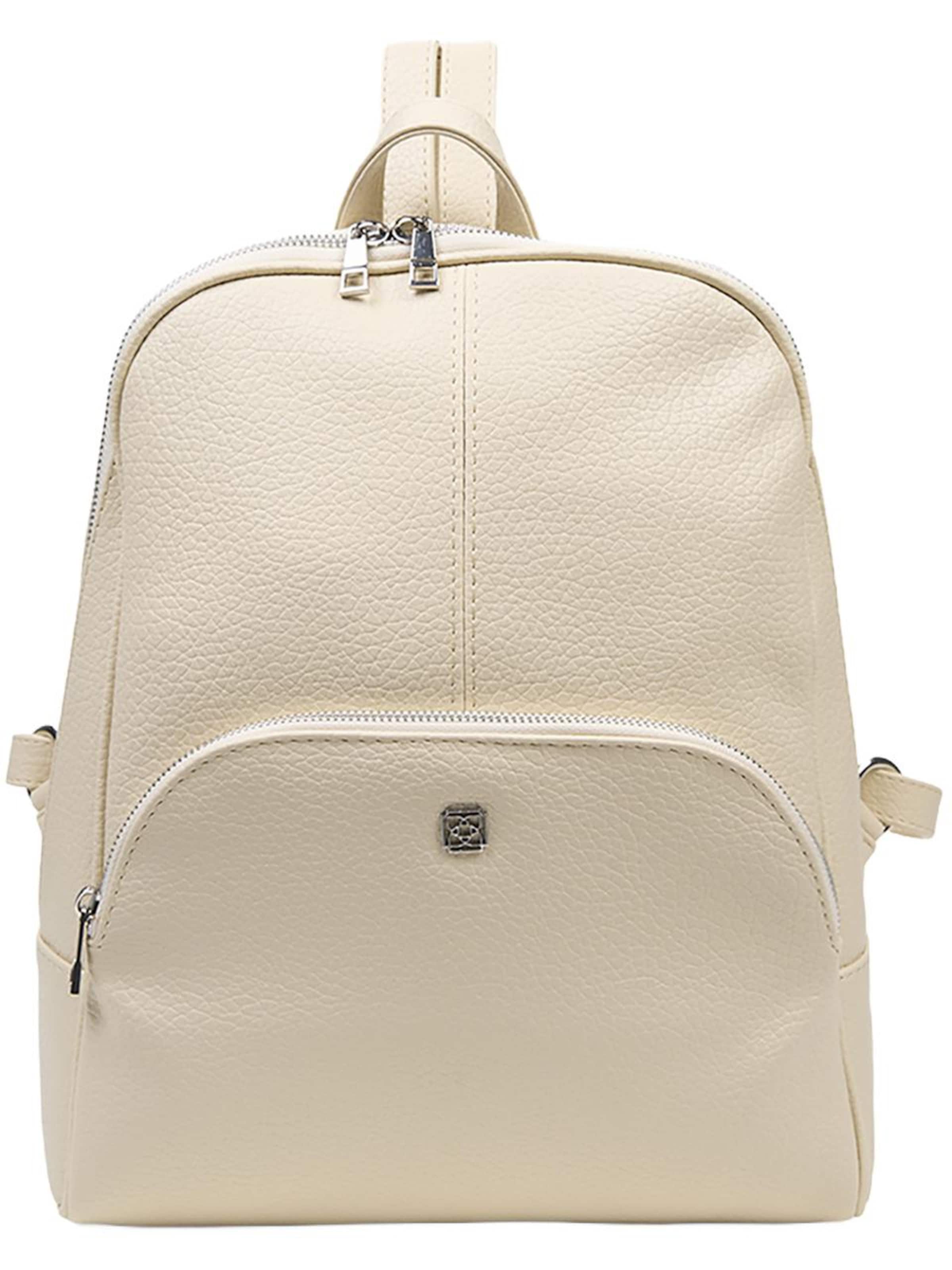 Desa Handtasche 'DESA Damenrucksack'‌‌ in Weiß: Vorderseite