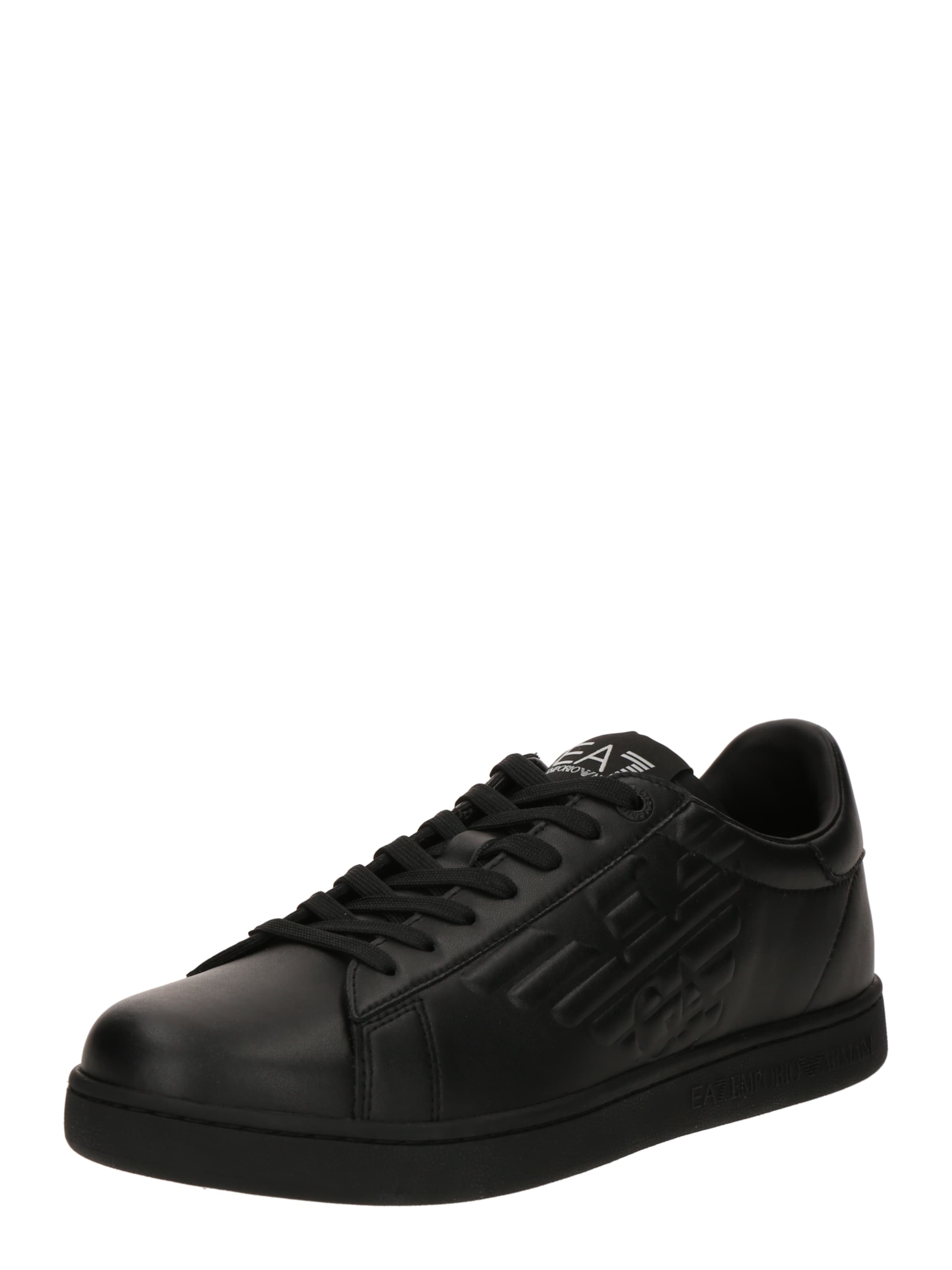 EA7 Emporio Armani - Zapatillas deportivas bajas 'CLASSIC' en negro: frente
