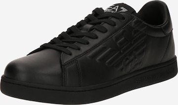 Baskets basses 'CLASSIC' EA7 Emporio Armani en noir : devant