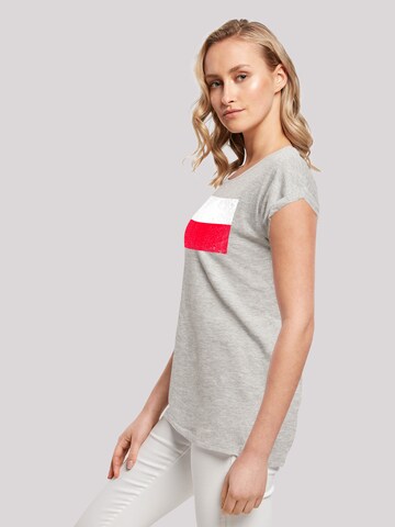 F4NT4STIC Shirt 'Poland Polen Flagge' in Grijs