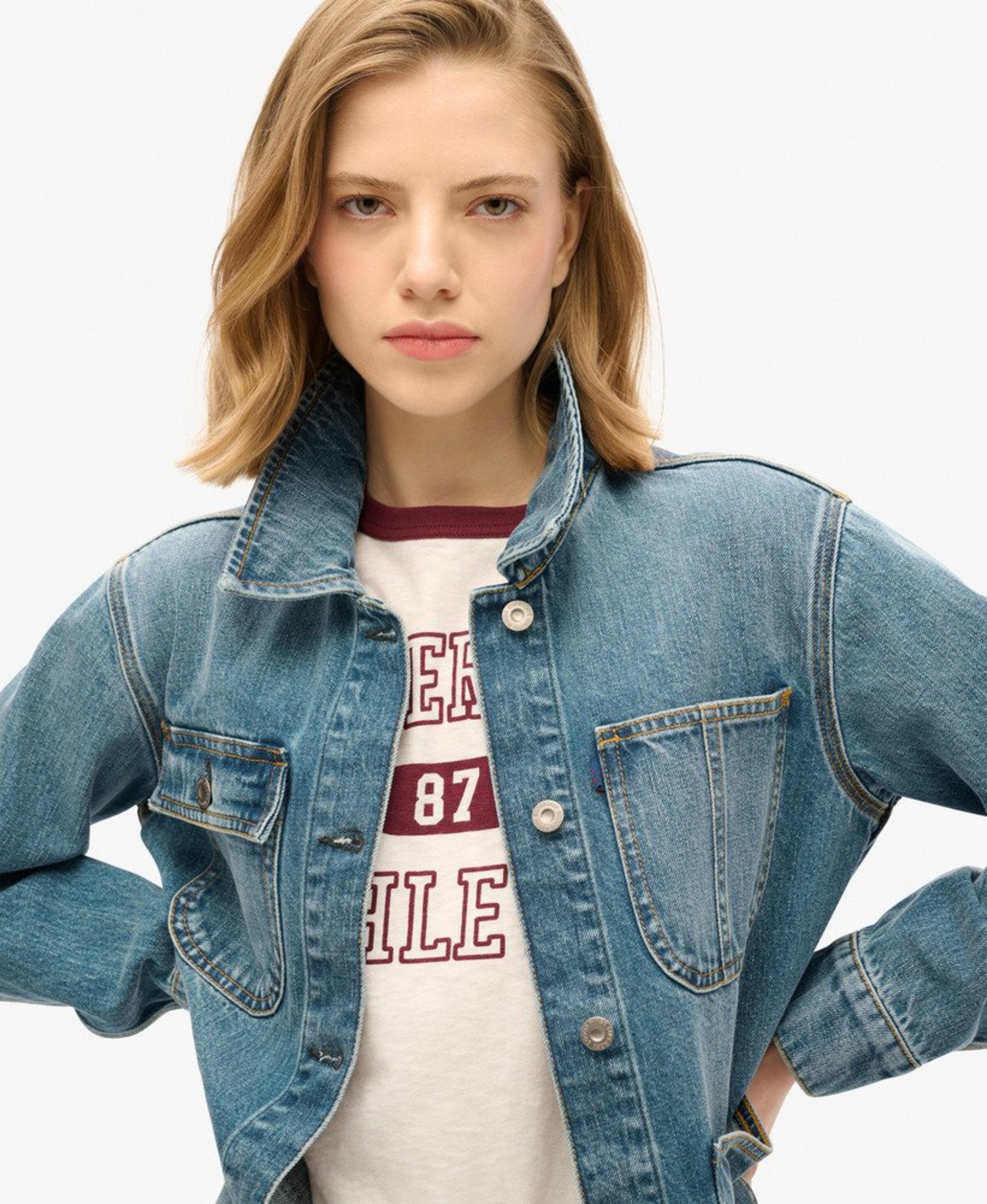 Superdry Tussenjas 'Chore' in Blauw