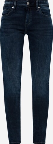 QS Skinny Jeans i blå: framsida