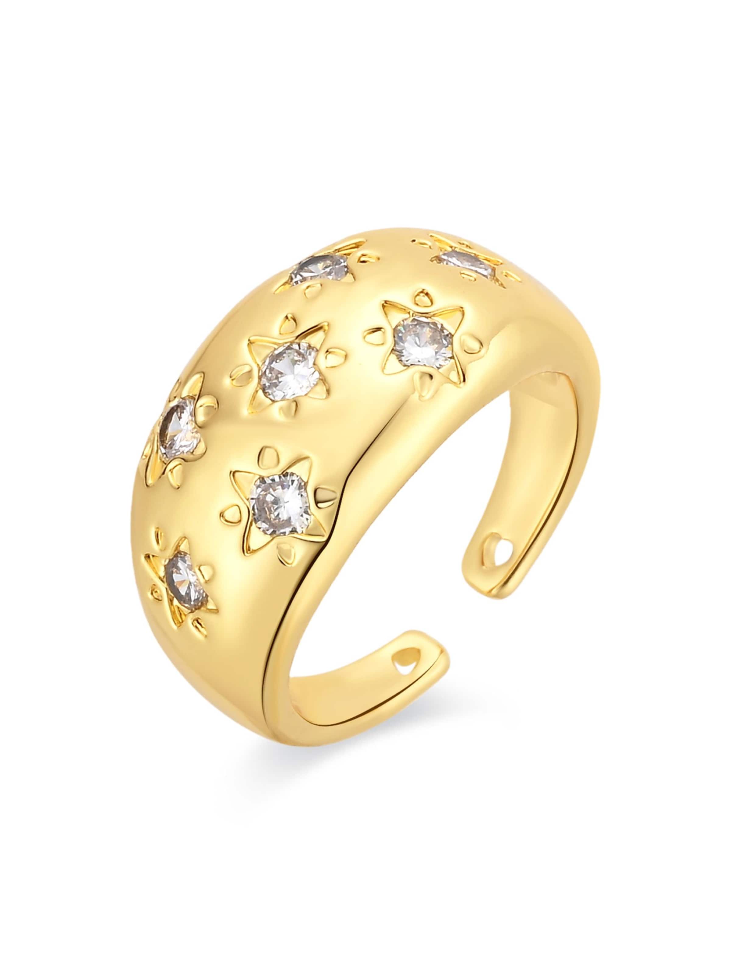 Luxenter - Anillo 'Juini' en oro: frente